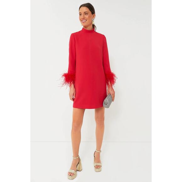 TUCKERNUCK red Feather Mod Ellie Dress NWT Size Small - Picture 2 of 11
